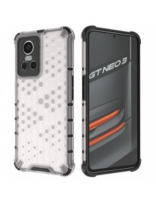 Honeycomb fodral pansarfodral med en gelram Realme GT Neo 3 transparent