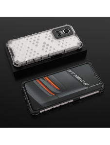 Honeycomb fodral pansarfodral med en gelram Realme GT Neo 3 transparent