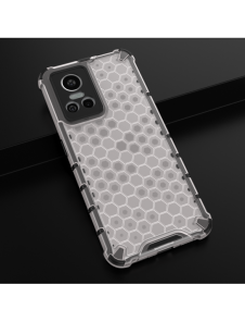 Honeycomb fodral pansarfodral med en gelram Realme GT Neo 3 transparent