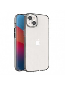 Spring Case fodral för iPhone 14 Plus silikonfodral med en ram svart