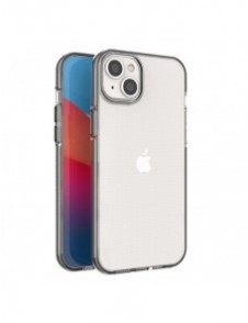 Spring Case fodral för iPhone 14 Plus silikonfodral med en ram svart