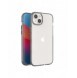 Spring Case fodral för iPhone 14 Plus silikonfodral med en ram svart