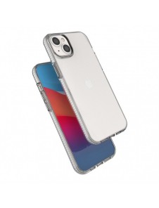 Spring Case fodral för iPhone 14 Plus silikonfodral med en ram ljusrosa