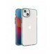 Spring Case fodral för iPhone 14 Plus silikonskal med ram ljusblå
