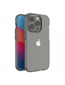 Spring Case fodral för iPhone 14 Pro silikonfodral med en ram svart