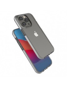 Spring Case fodral för iPhone 14 Pro silikonfodral med en ram svart