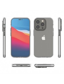 Spring Case fodral för iPhone 14 Pro silikonfodral med en ram ljusrosa