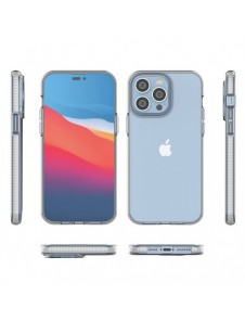 Spring Case fodral för iPhone 14 Pro Max silikonskal med ram svart