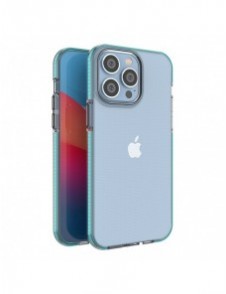 Spring Case för iPhone 14 Pro Max silikonskal med ram ljusblå