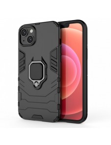 Ring Armour fodral till iPhone 14 Plus pansarskal magnetisk hållare ring svart
