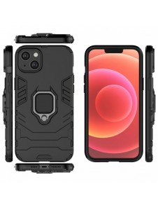 Ring Armour fodral till iPhone 14 Plus pansarskal magnetisk hållare ring svart