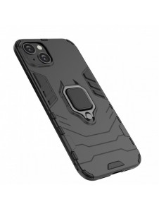 Ring Armour fodral till iPhone 14 Plus pansarskal magnetisk hållare ring svart