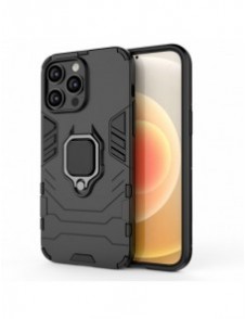 Ring Armour fodral till iPhone 14 Pro pansarskal magnetisk hållare ring svart