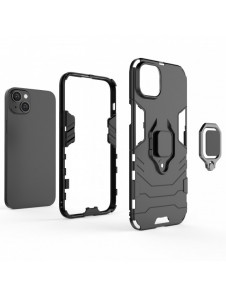 Ring Armour fodral till iPhone 14 Pro pansarskal magnetisk hållare ring svart
