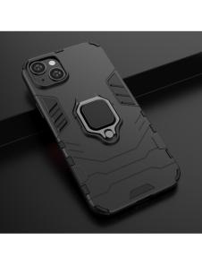 Ring Armour fodral till iPhone 14 Pro pansarskal magnetisk hållare ring svart