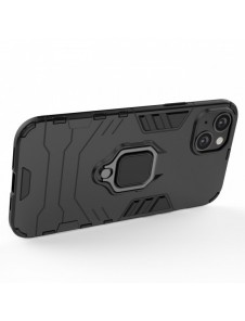 Ring Armour fodral för iPhone 14 Pro Max pansarskal magnetisk hållare ring svart