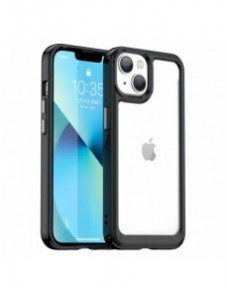 Outer Space Case iPhone 14 Plus hårt skal med en gelram svart