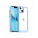 Outer Space Case iPhone 14 Plus hårt skal med gelram blå