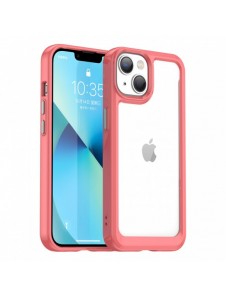 Outer Space Case iPhone 14 Plus hårt skal med en röd gelram