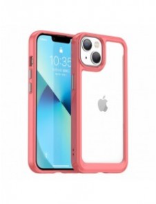 Outer Space Case iPhone 14 Plus hårt skal med en röd gelram