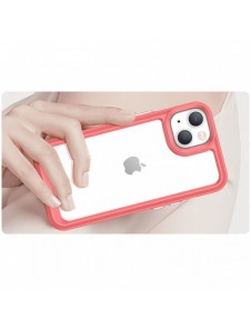 Outer Space Case iPhone 14 Plus hårt skal med en röd gelram