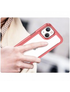 Outer Space Case iPhone 14 Plus hårt skal med en röd gelram