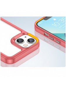 Outer Space Case iPhone 14 Plus hårt skal med en röd gelram