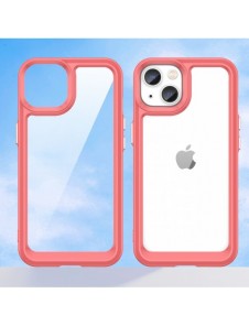 Outer Space Case iPhone 14 Plus hårt skal med en röd gelram