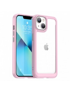 Outer Space Case iPhone 14 Plus hårt skal med en rosa gelram
