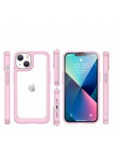 Outer Space Case iPhone 14 Plus hårt skal med en rosa gelram