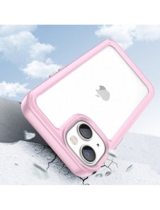 Outer Space Case iPhone 14 Plus hårt skal med en rosa gelram