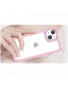 Outer Space Case iPhone 14 Plus hårt skal med en rosa gelram