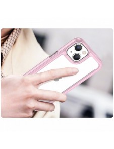 Outer Space Case iPhone 14 Plus hårt skal med en rosa gelram