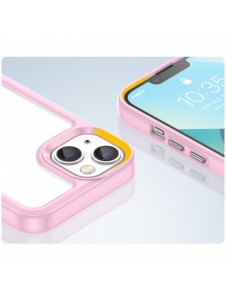 Outer Space Case iPhone 14 Plus hårt skal med en rosa gelram