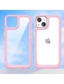 Outer Space Case iPhone 14 Plus hårt skal med en rosa gelram
