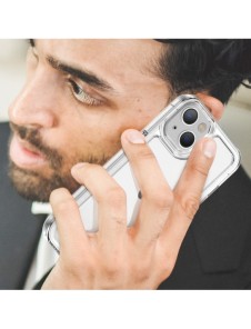 Outer Space Case iPhone 14 Plus hårt skal med en genomskinlig gelram
