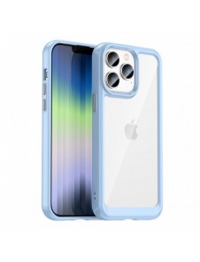 Outer Space Case iPhone 14 Pro hårt skal med en blå gelram