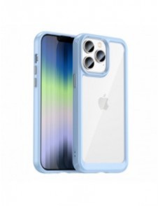 Outer Space Case iPhone 14 Pro hårt skal med en blå gelram