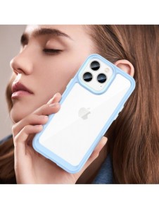 Outer Space Case iPhone 14 Pro hårt skal med en blå gelram