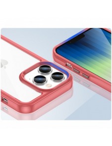 Outer Space Case iPhone 14 Pro hårt skal med en röd gelram