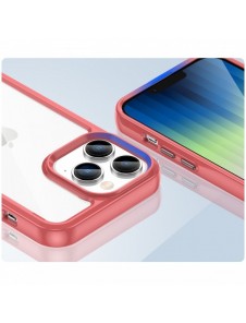 Outer Space Case iPhone 14 Pro Max hårt skal med en röd gelram