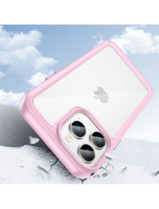 Outer Space Case iPhone 14 Pro Max hårt skal med en rosa gelram