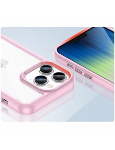 Outer Space Case iPhone 14 Pro Max hårt skal med en rosa gelram