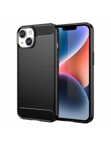 Carbon Case iPhone 14 fodral flexibelt gel bakskal svart