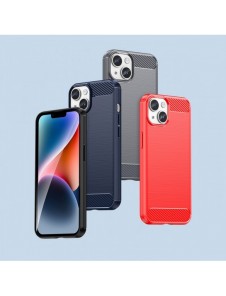 Carbon Case iPhone 14 fodral flexibelt gel bakskal svart