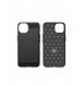 Carbon Case för iPhone 14 Plus flexibelt gel bakskal svart