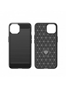 Carbon Case för iPhone 14 Plus flexibelt bakskal i gel blått