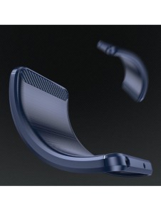 Carbon Case iPhone 14 Pro flexibelt gel bakskal blå