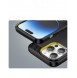 Carbon Case iPhone 14 Pro Max flexibelt gel bakskal svart