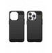Carbon Case iPhone 14 Pro Max flexibelt gel bakskal svart